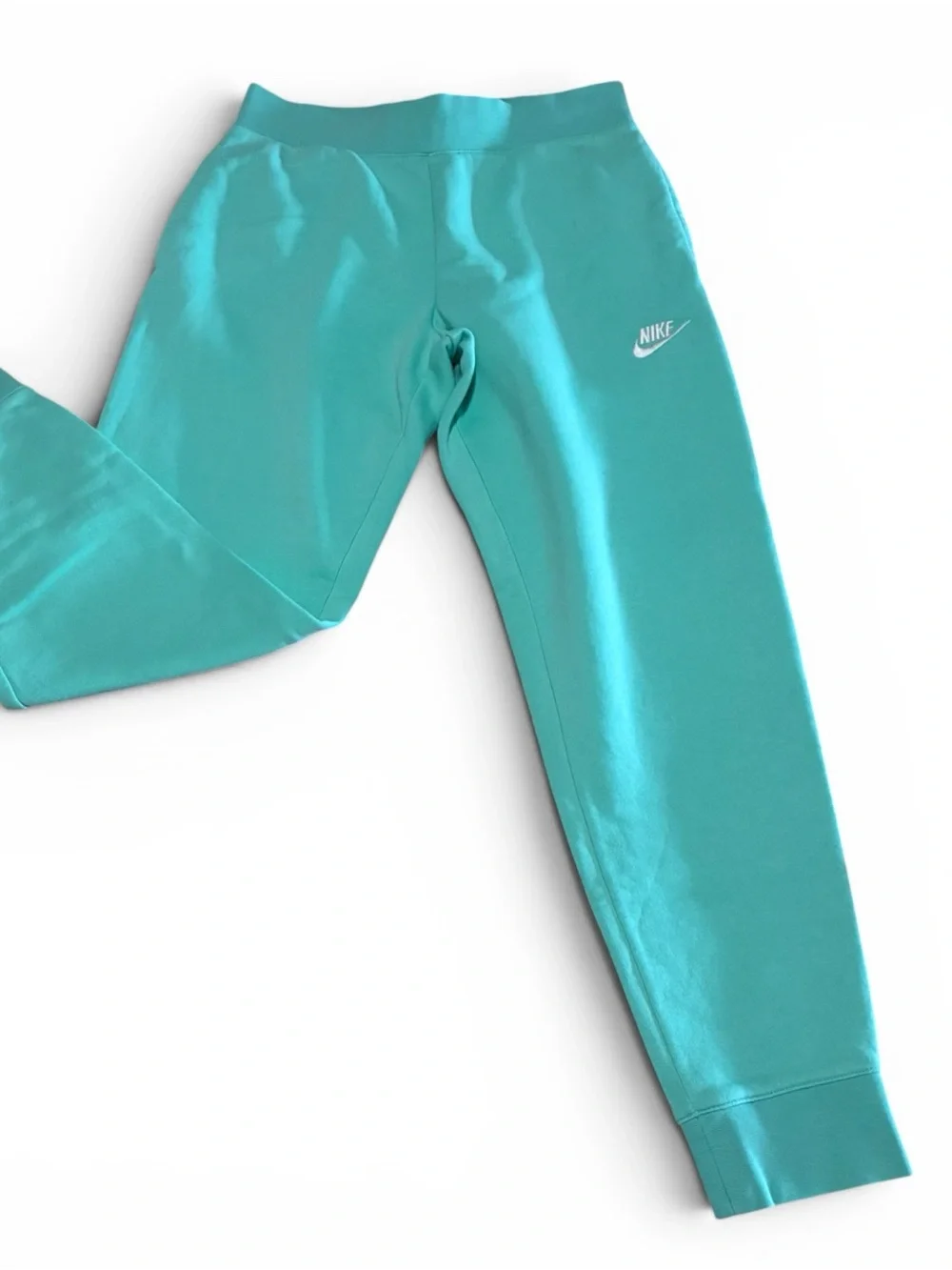 Nike Kids Turquoise Sweatpants with White Logo